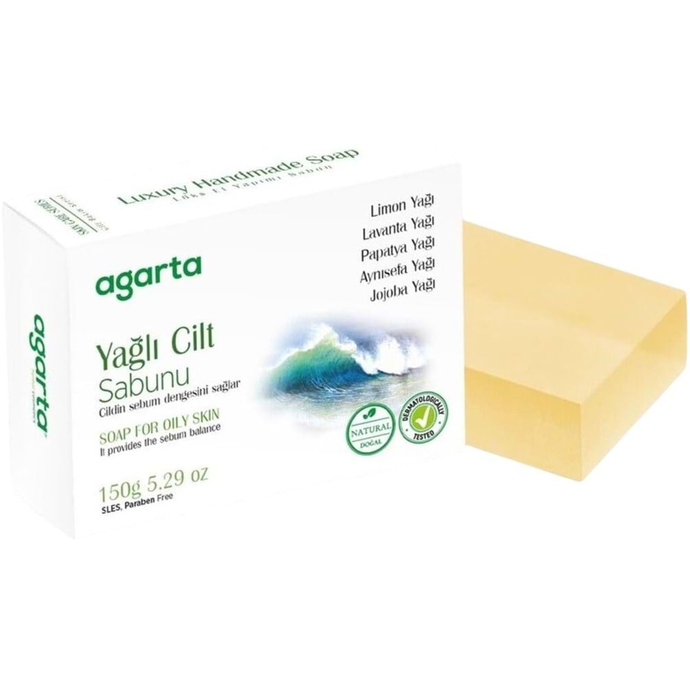 Agarta El Yapımı Doğal Sabun 150GR Yağlı Cilt (6 Lı Set)