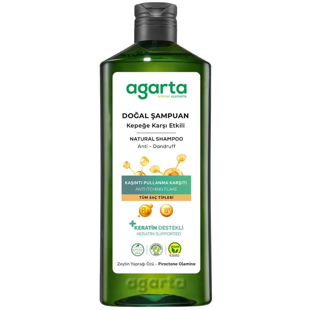 Agarta Doğal Şampuan 400 ML Kepek Karşı Etkili - Kaşıntı Pullanma Karşıtı (6 Lı Set)