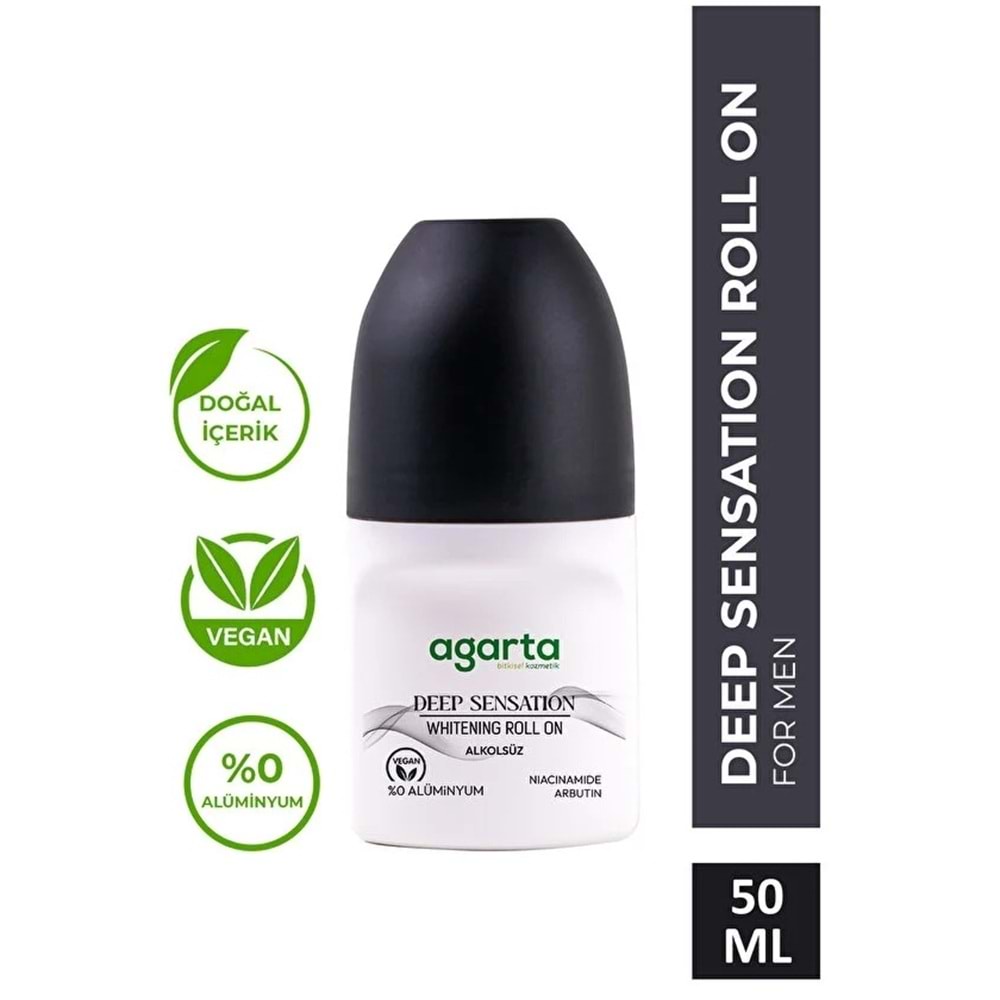 Agarta Roll-On Erkek 50 ML Patchoulı Deep Sensatıon (24 Saat Etkili Ter Kokusu Önleyici) (2 Li Set)