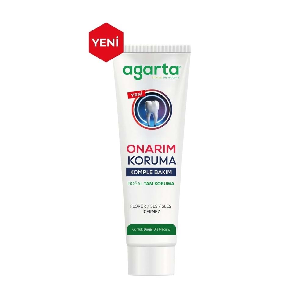 Agarta Doğal Tam koruma Diş Macunu 90 ML Onarım & Koruma (12 Li Set)