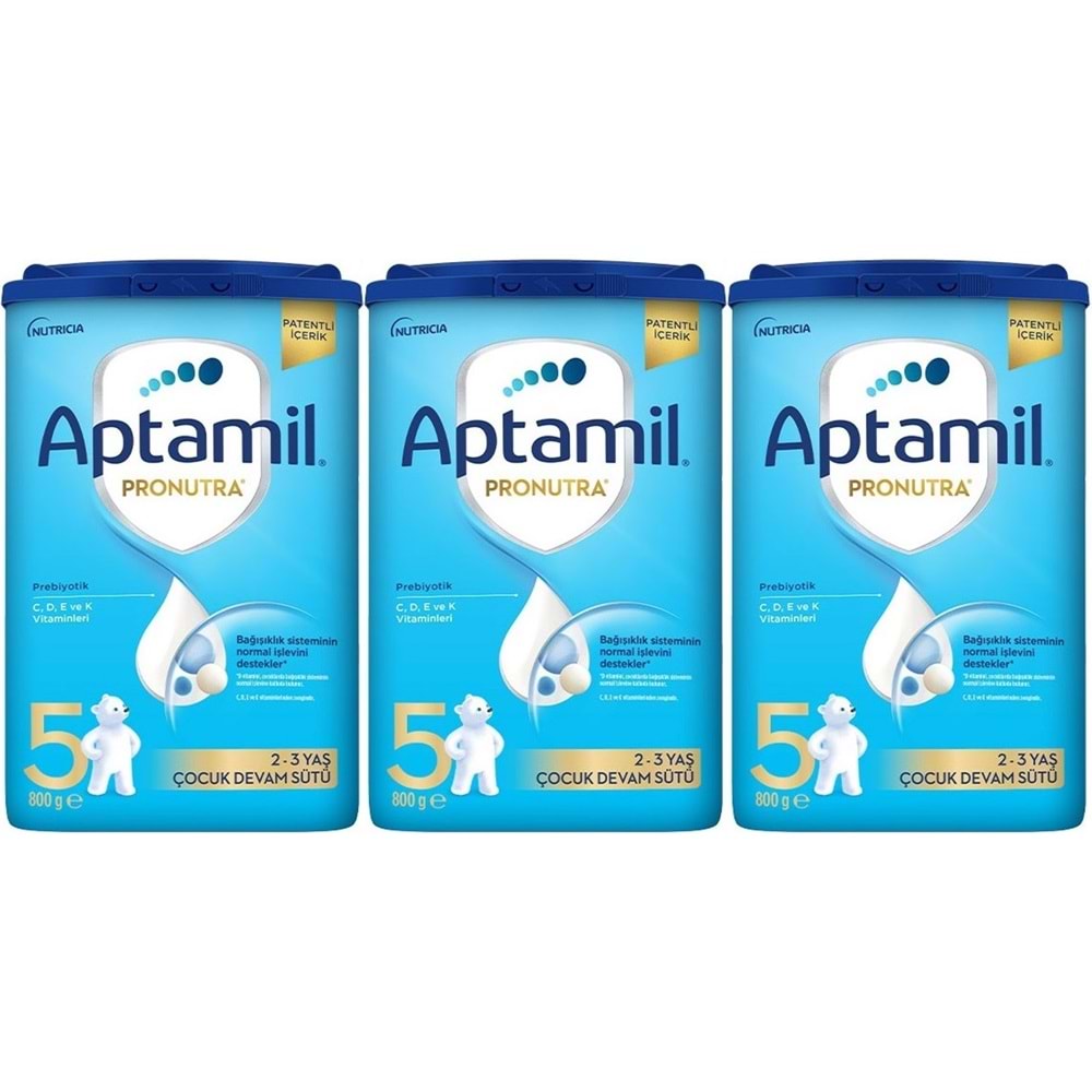 Nutrıcıa Aptamil Pronutra 800GR Devam Sütü No:5 (2-3 Yaş) (3 Lü Set)