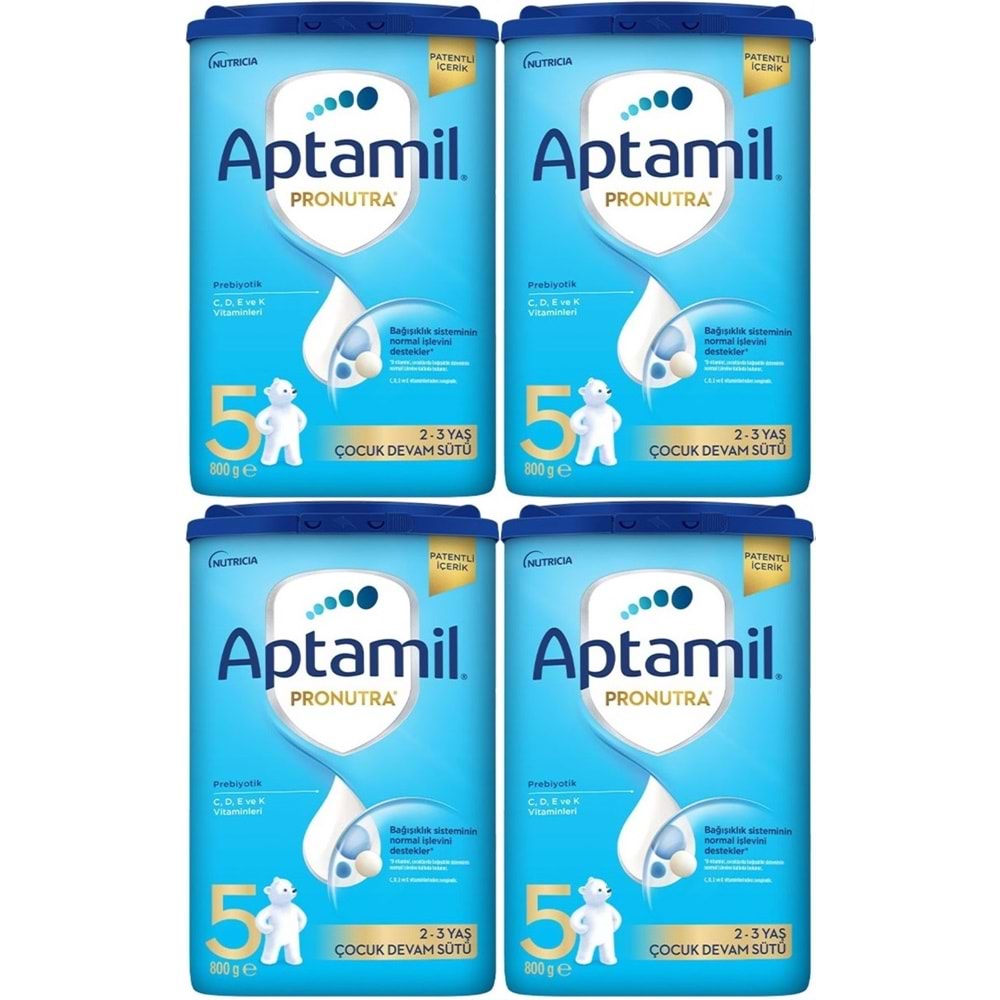 Nutrıcıa Aptamil Pronutra 800GR Devam Sütü No:5 (2-3 Yaş) (4 Lü Set)