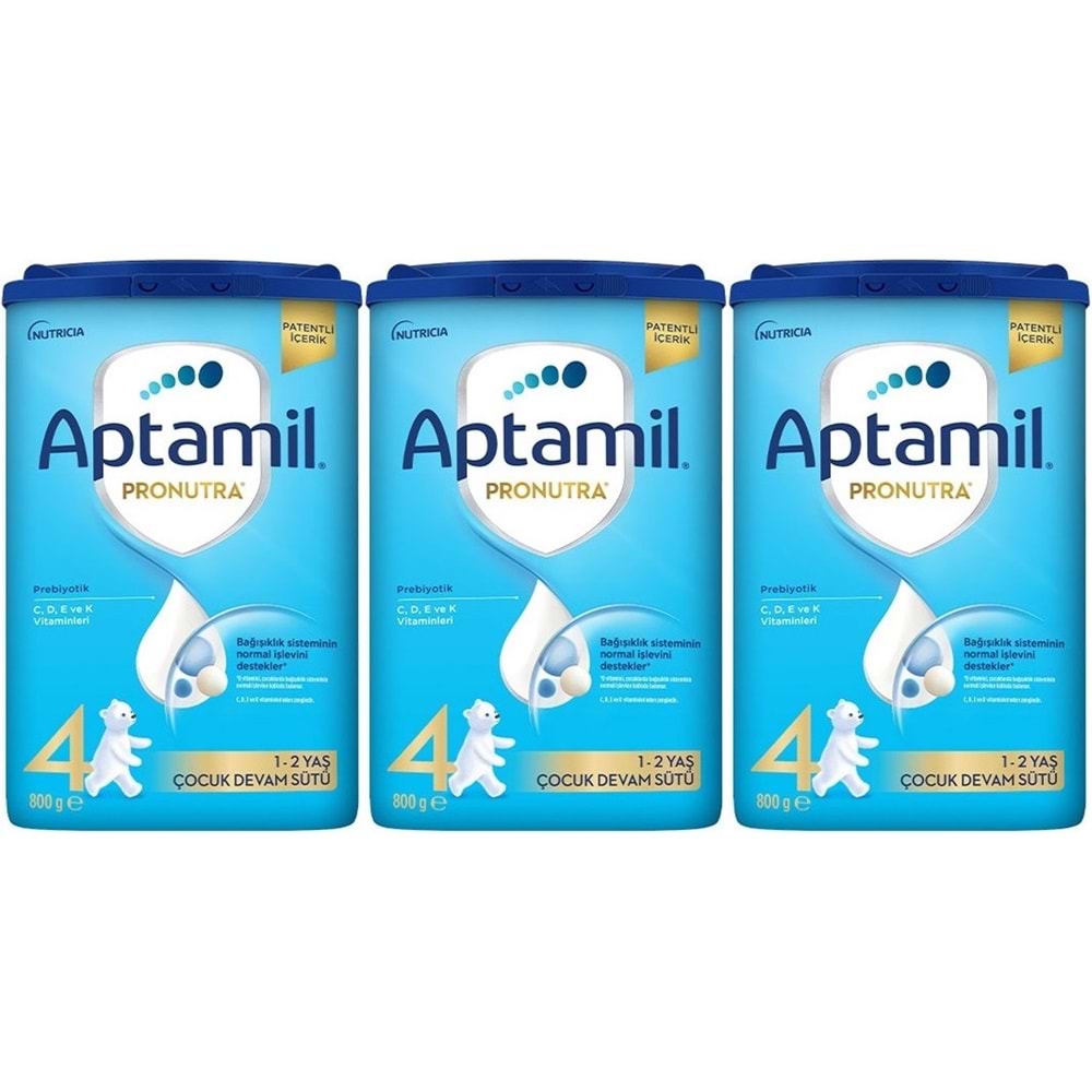 Nutrıcıa Aptamil Pronutra 800GR Devam Sütü No:4 (1-2 Yaş) (3 Lü Set)