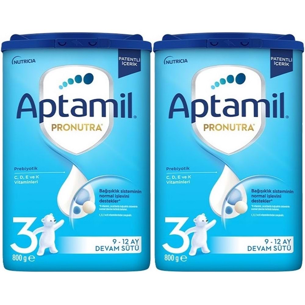 Nutrıcıa Aptamil Pronutra 800GR Devam Sütü No:3 (9-12 Ay) (2 Li Set)