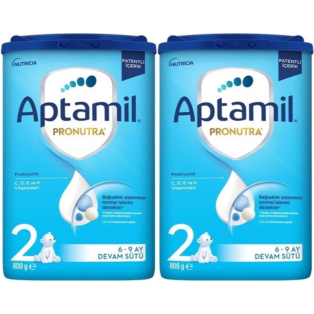 Nutrıcıa Aptamil Pronutra 800GR Devam Sütü No:2 (6-12 Ay) (2 Li Set)