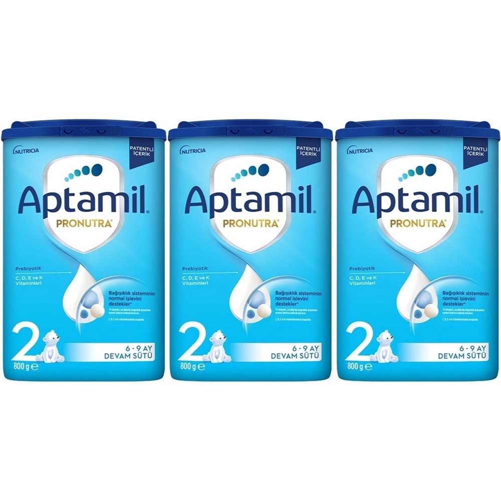 Nutrıcıa Aptamil Pronutra 800GR Devam Sütü No:2 (6-12 Ay) (3 Lü Set)