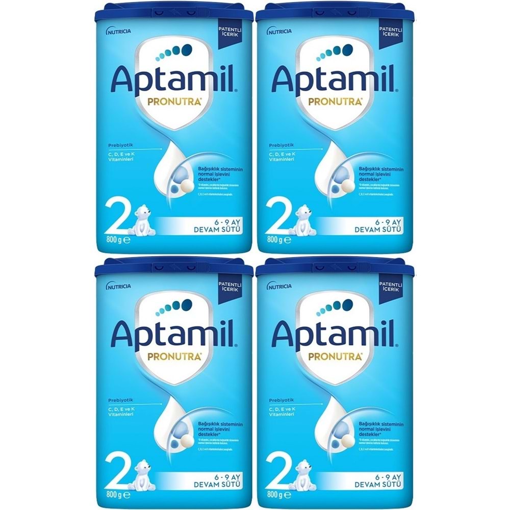Nutrıcıa Aptamil Pronutra 800GR Devam Sütü No:2 (6-12 Ay) (4 Lü Set)