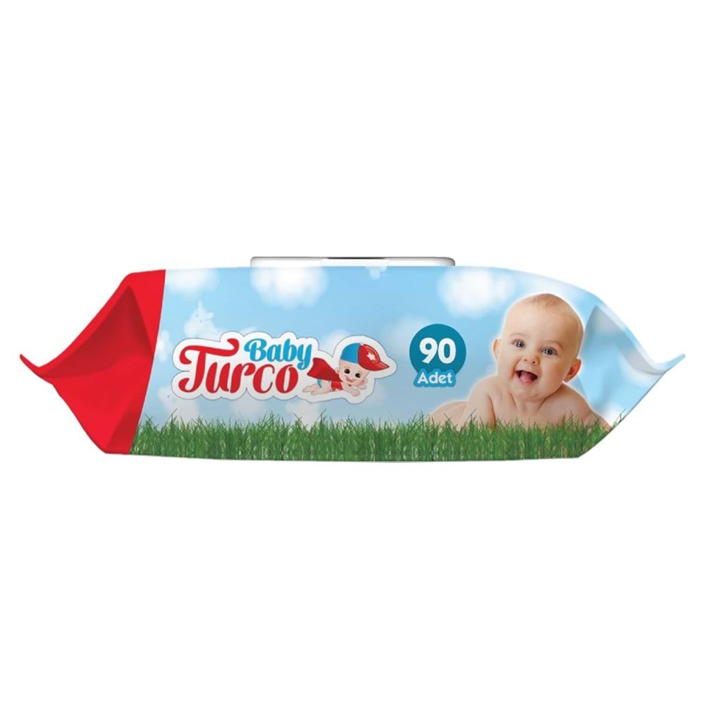 Baby Turco Islak Havlu Mendil 90 Yaprak Plastik Kapaklı Karma 6 Lı Set (Klasik-Beyaz Sabun)