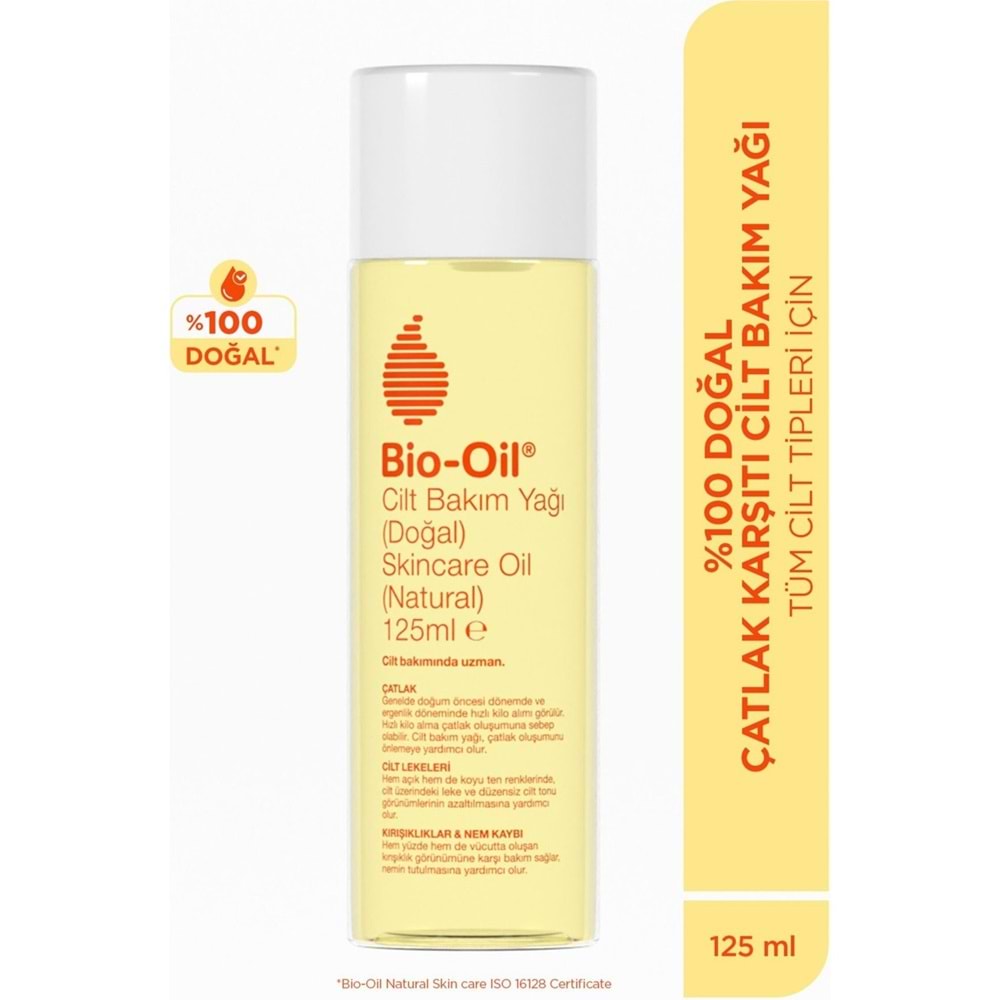 Bio-Oil %100 Natural Çatlak & Leke Karşıtı Nemlendirici Doğal Cilt Bakım Yağı 125ML (3 Lü Set)
