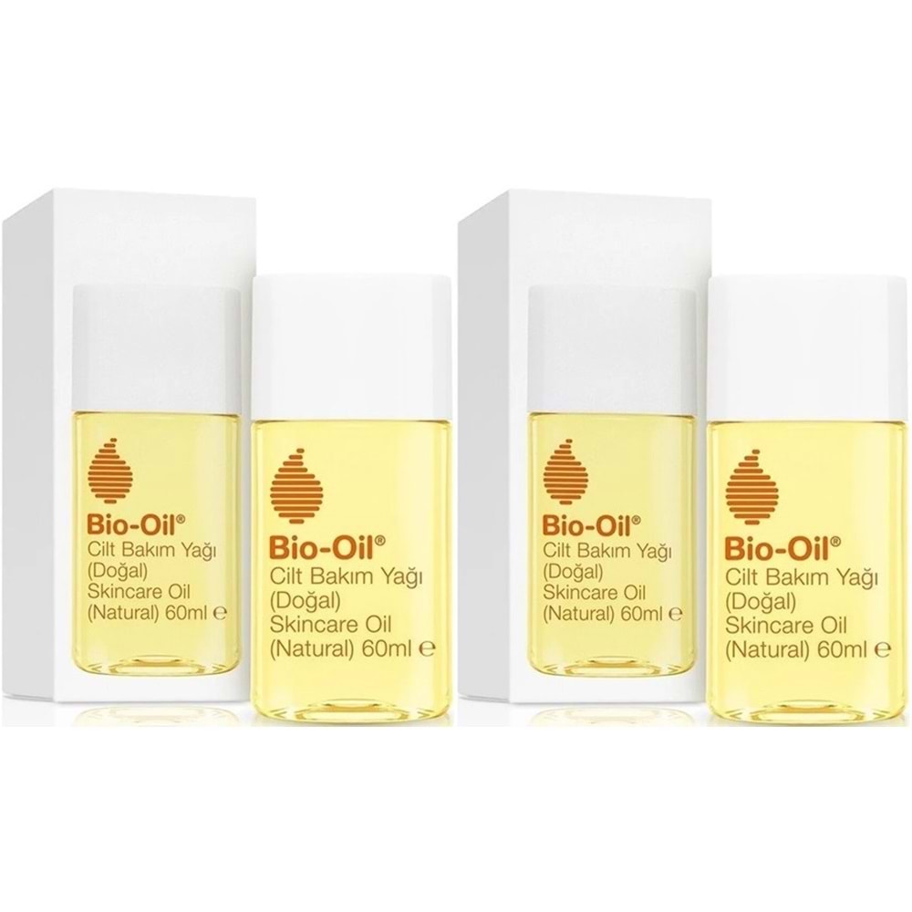 Bio-Oil %100 Natural Çatlak Karşıtı & Leke Karşıtı Nemlendirici Doğal Cilt Bakım Yağı 60ML (2Li Set)