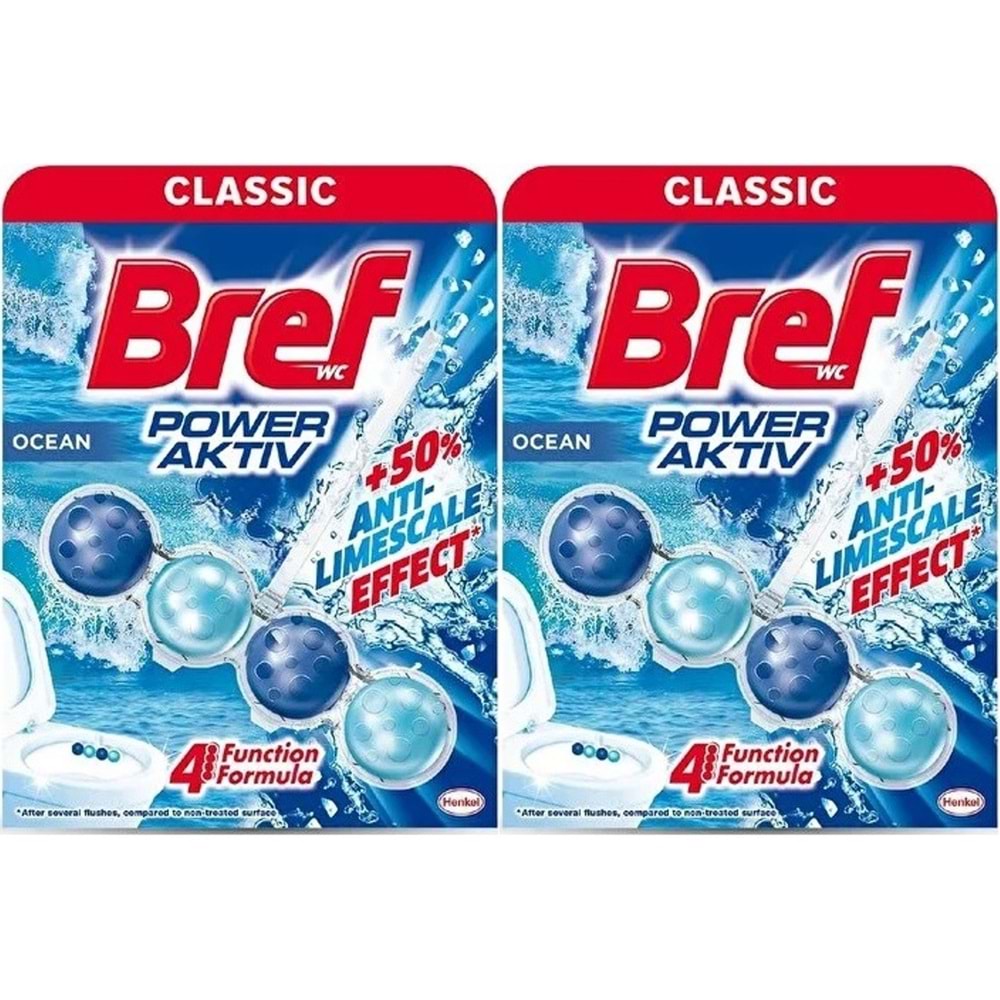 Bref Power Aktiv Klozet Bloğu Okyanus Kokulu (2 Li Set) (2PK*1)