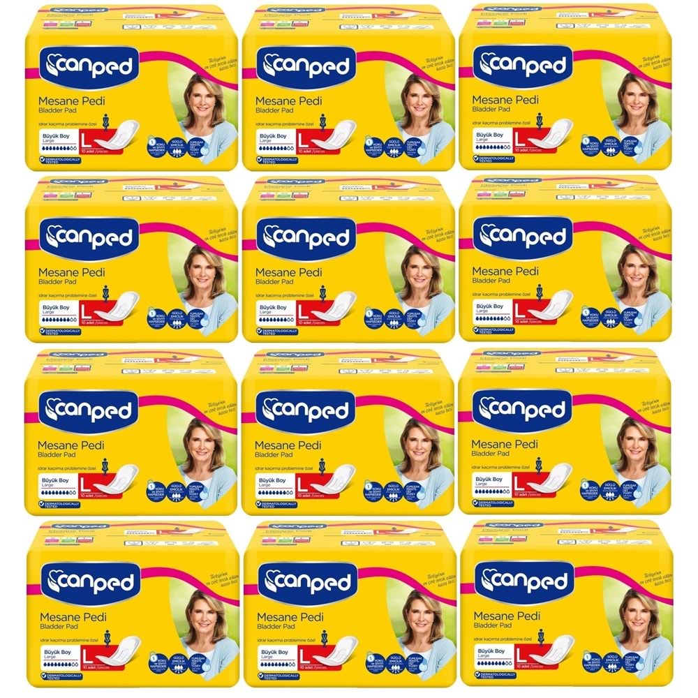 Canped Mesane Pedi Klasik L - Large - Büyük Boy 120 Adet (12PK*10)