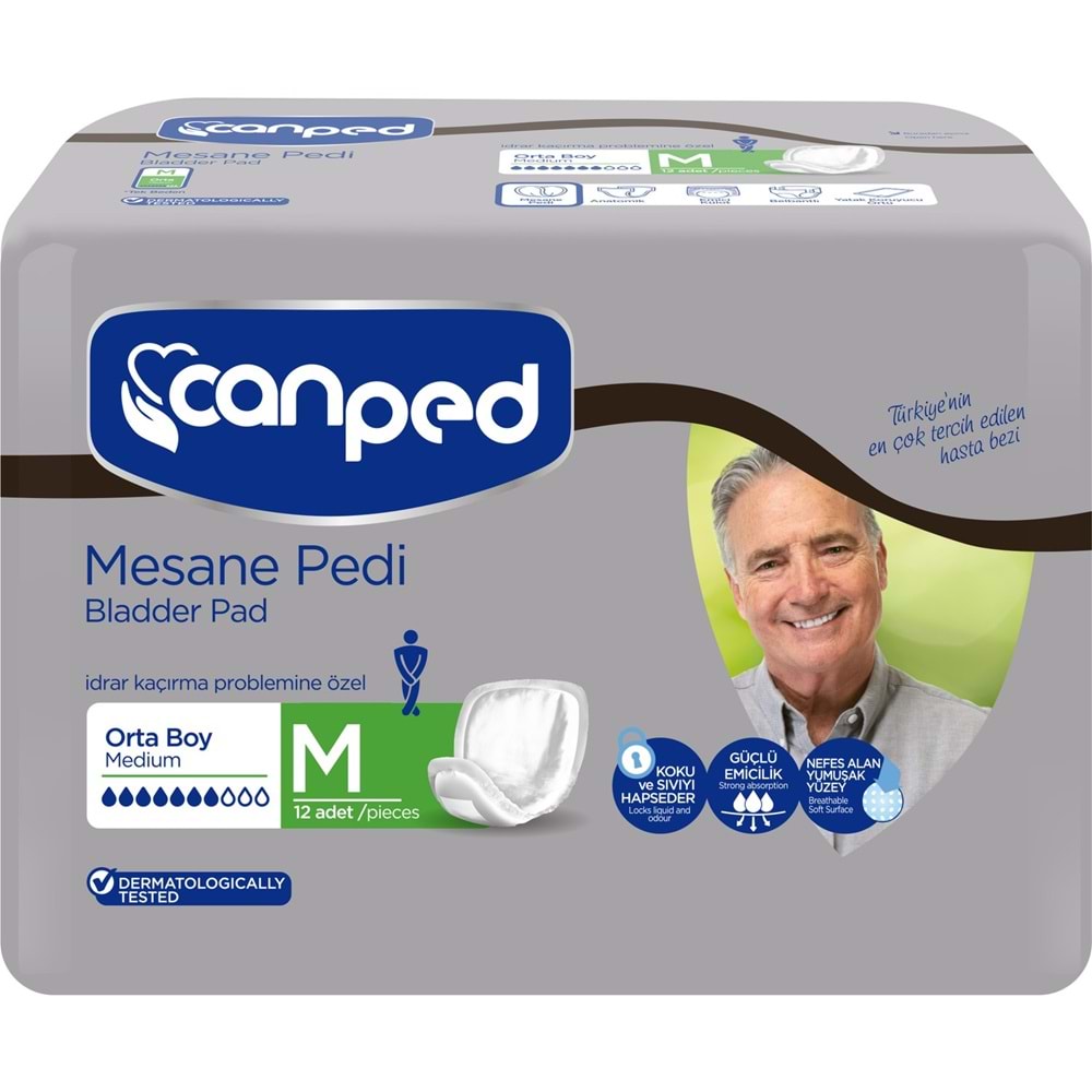 Canped Mesane Pedi Klasik Erkek M - Orta 216 Adet (18PK*12)