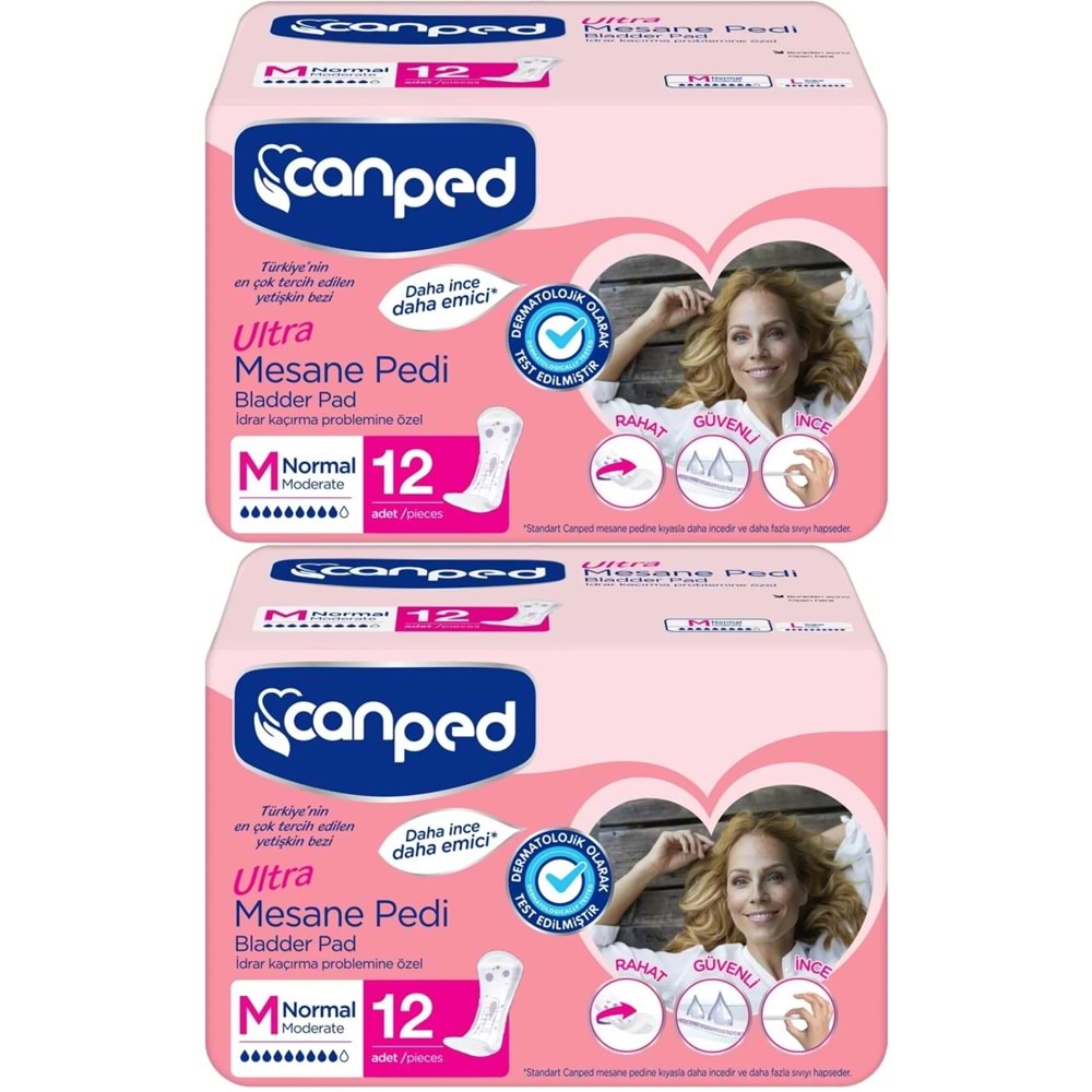 Canped Mesane Pedi Ultra M - Medium - Orta 24 Adet (2PK*12)