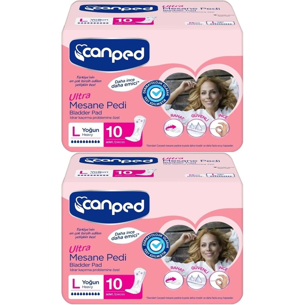 Canped Mesane Pedi Ultra L - Large - Büyük - Yoğun 20 Adet (2PK*10)