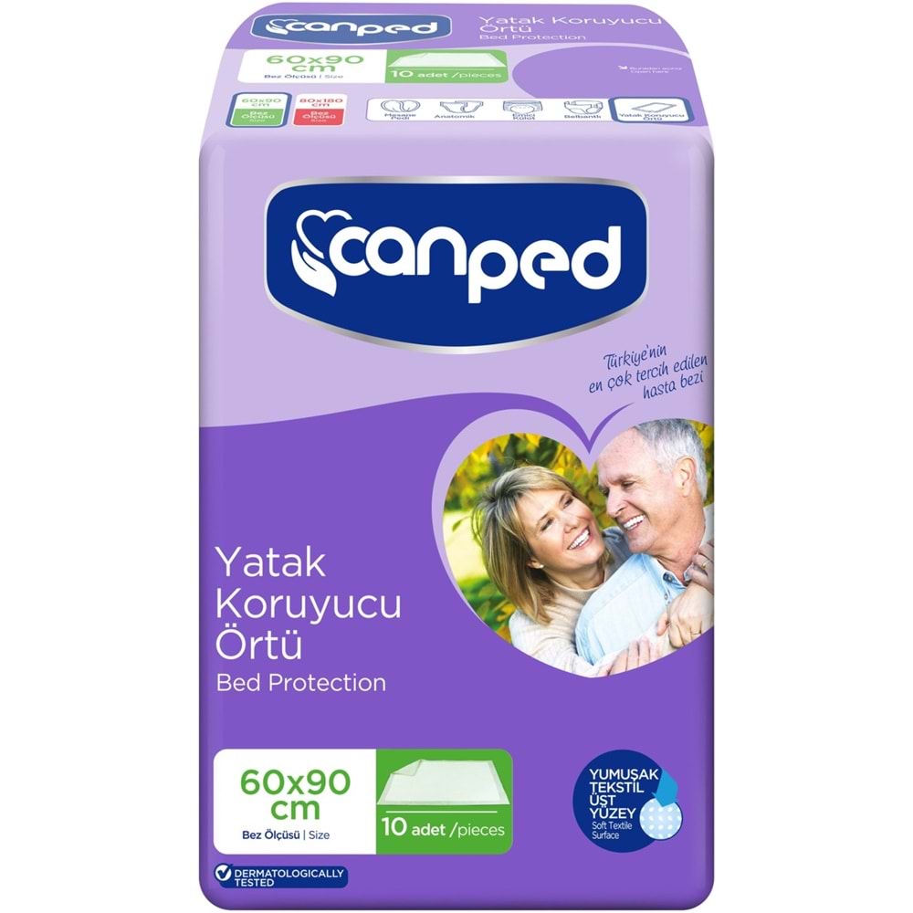Canped Hasta Yatak Koruyucu Örtü 60*90CM 20 Adet (2PK*10)