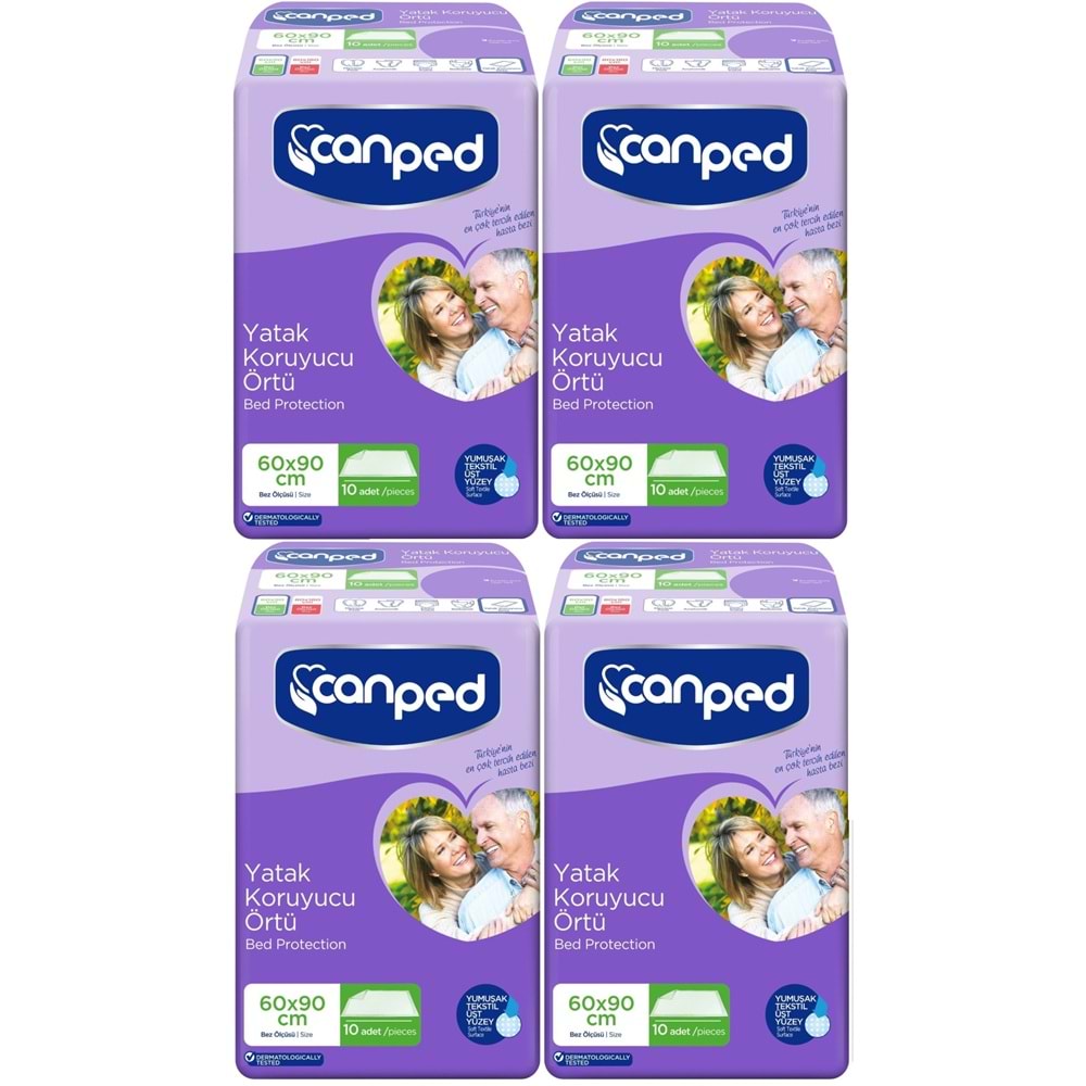 Canped Yetişkin Yatak Koruyucu Örtü 60*90 CM 40 Adet (4PK*10)