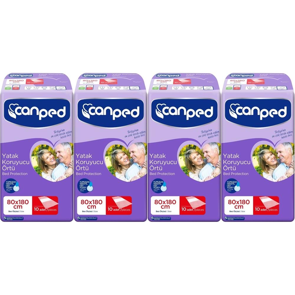 Canped Hasta Yatak Koruyucu Örtü Extra 80*180CM (XL) 40 Adet (4PK*10)