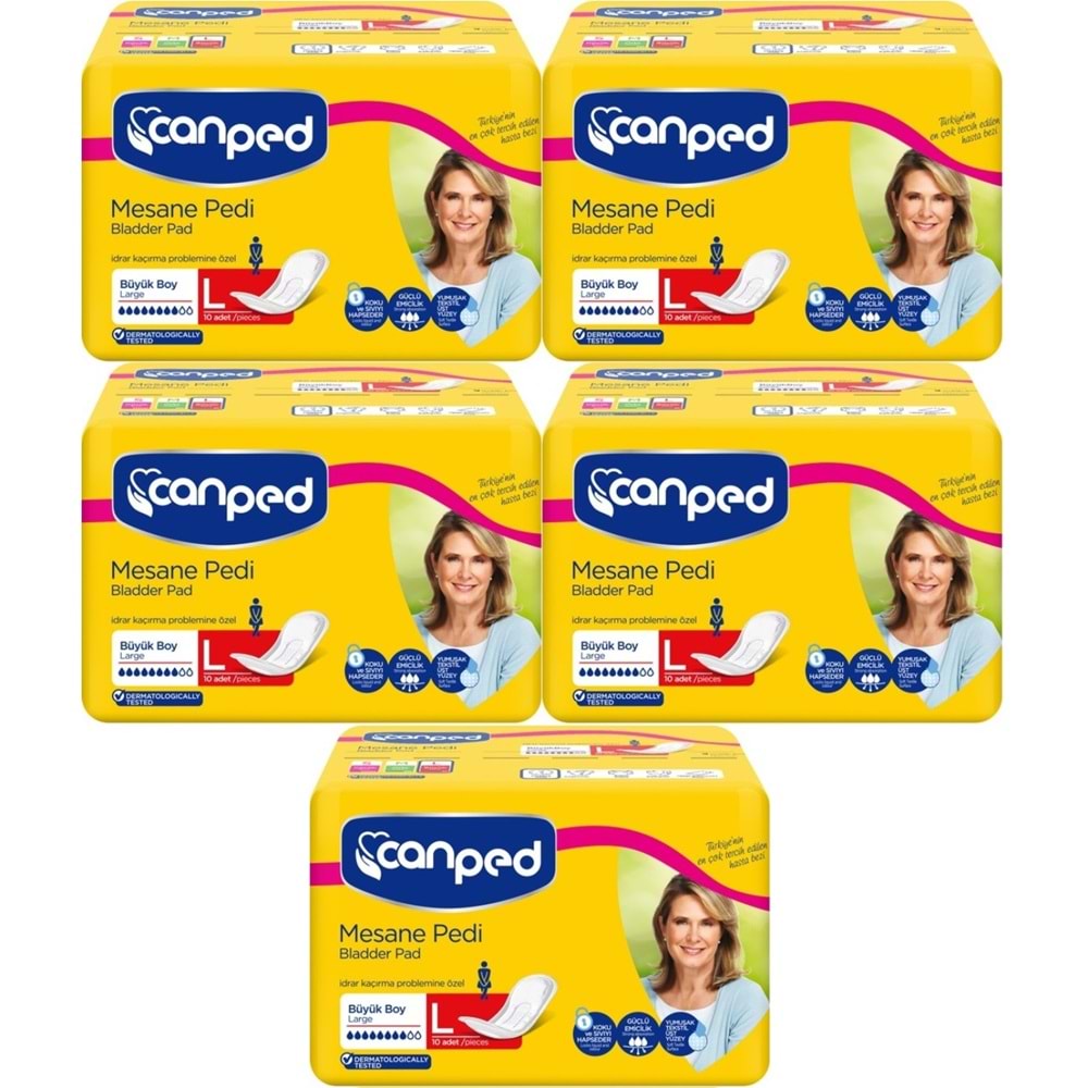 Canped Mesane Pedi Klasik L - Large - Büyük Boy 50 Adet (5PK*10)