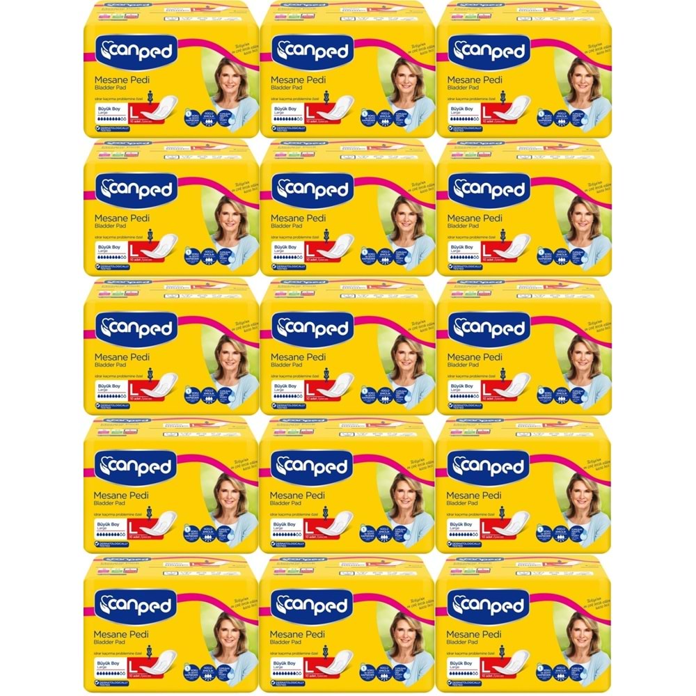 Canped Mesane Pedi Klasik L - Large - Büyük Boy 150 Adet (15PK*10)