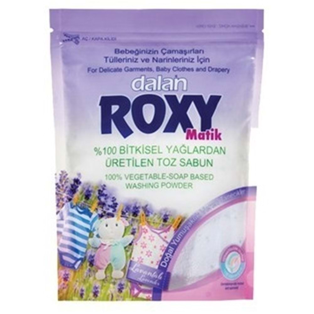 Dalan Roxy Bio Clean Matik Sabun Tozu 800GR Lavanta Bahçesi (4 Lü Set) (104 Yıkama)