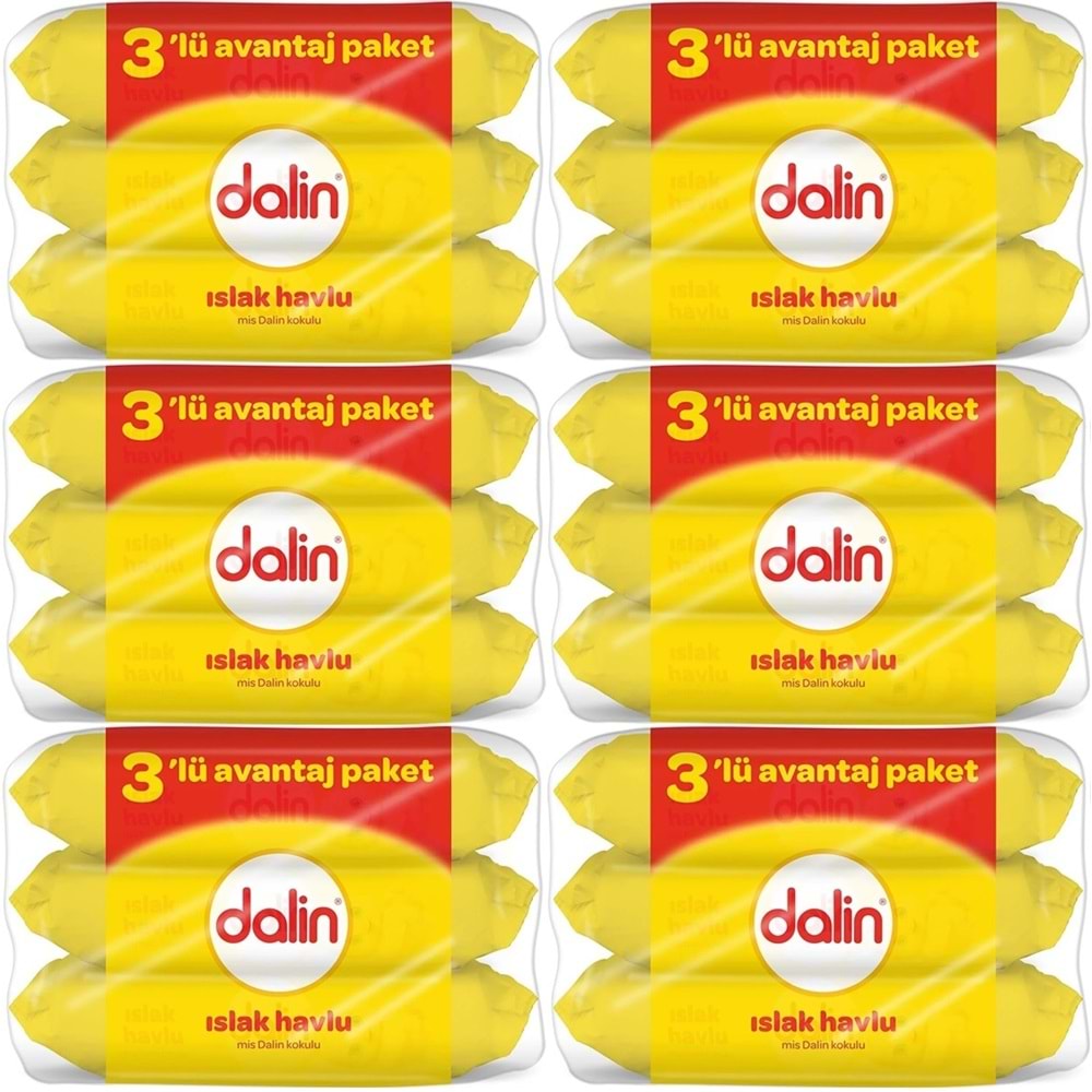 Dalin Islak Havlu Mendil Klasik 56 Yaprak 18 Li Set (1008 Yaprak)