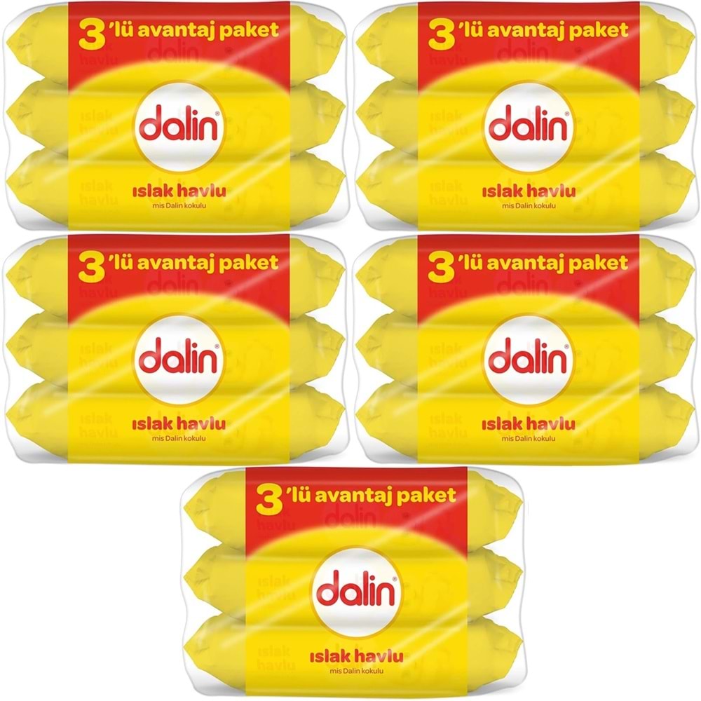 Dalin Islak Havlu Mendil Klasik 56 Yaprak 15 Li Set (840 Yaprak)