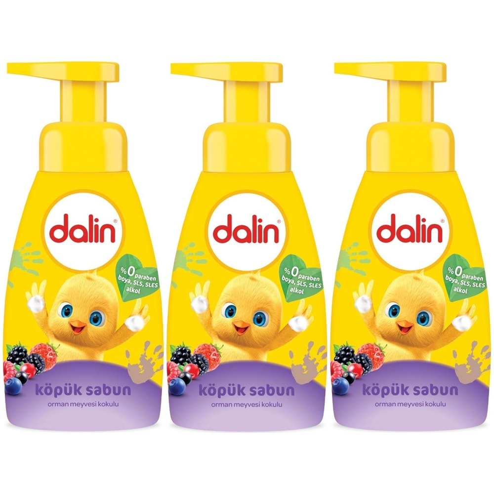 Dalin Köpük Sabun 200ML Orman Meyveli Çoçuklarınız için (3 Lü Set)