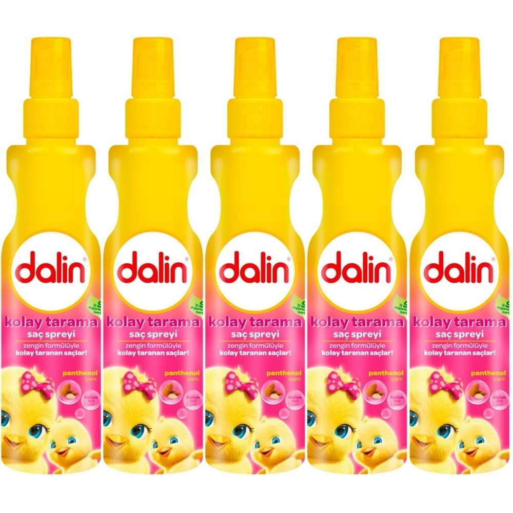 Dalin Kolay Saç Tarama Spreyi 200ML Badem Özlü (6 Lı Set)