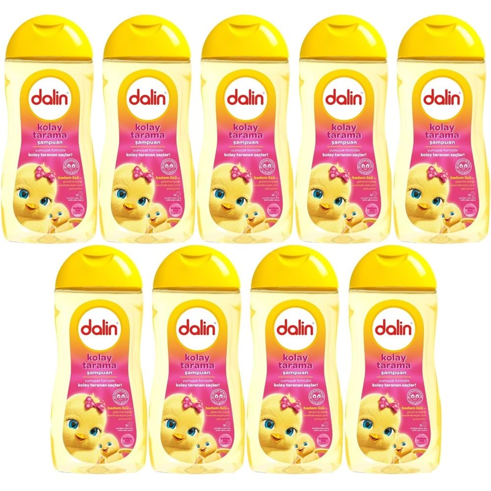 Dalin Bebek Kolay Tarama Şampuanı 200ML Badem Özlü (9 Lu Set)