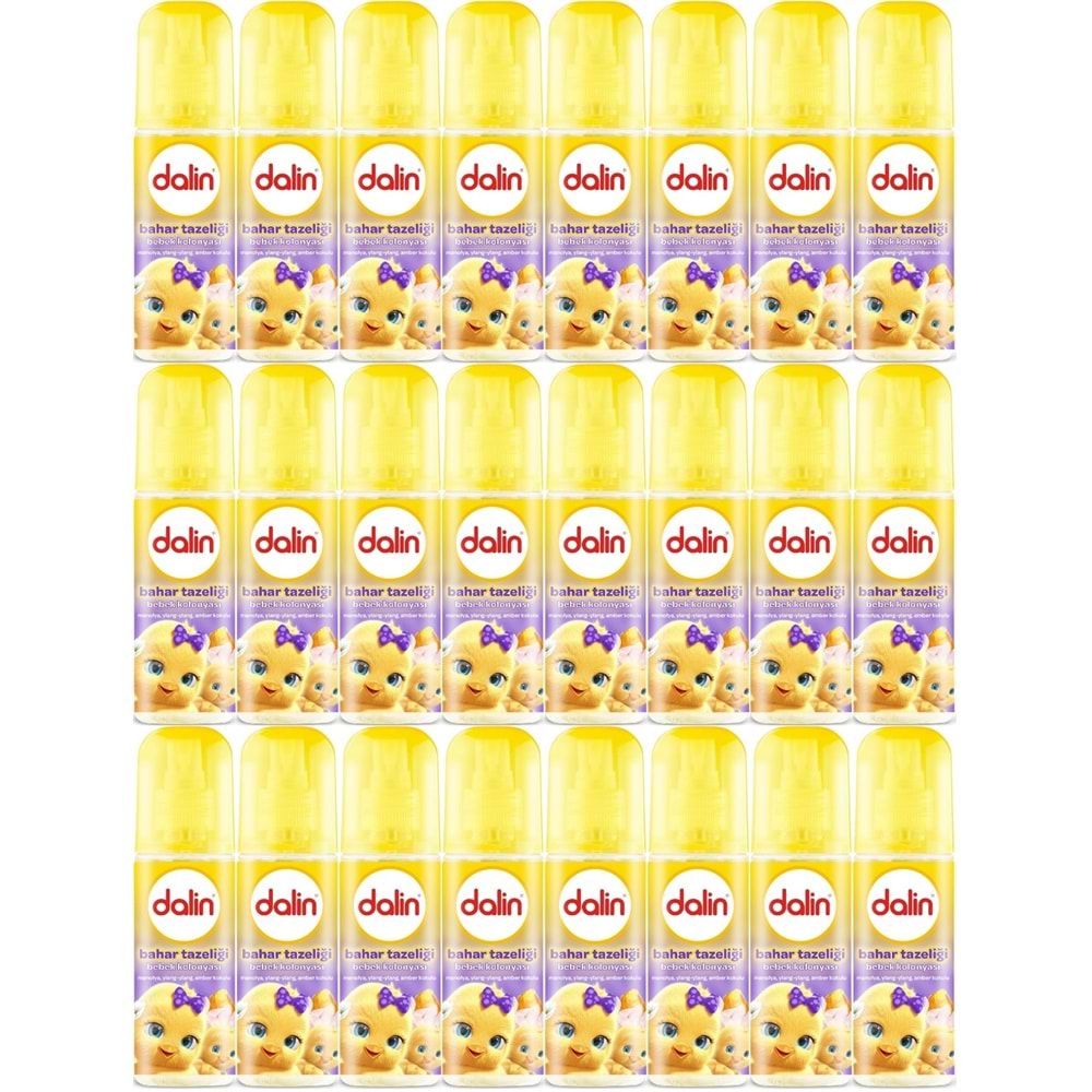 Dalin Bebek Kolonyası 150ML Bahar Tazeliği (Manolya-Ylang,Ylang-Amber Kokulu) (24 Lü Set)