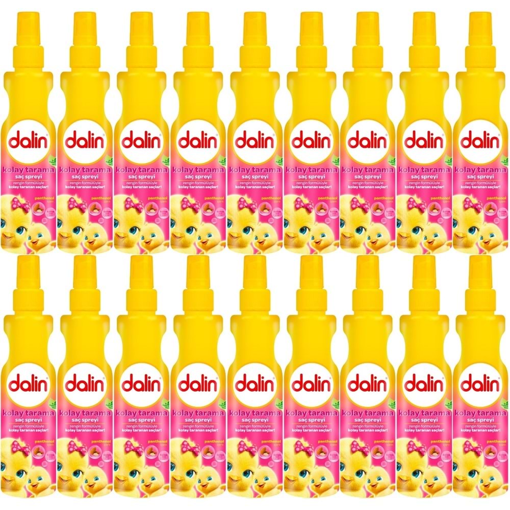 Dalin Kolay Saç Tarama Spreyi 200ML Badem Özlü (18 Li Set)