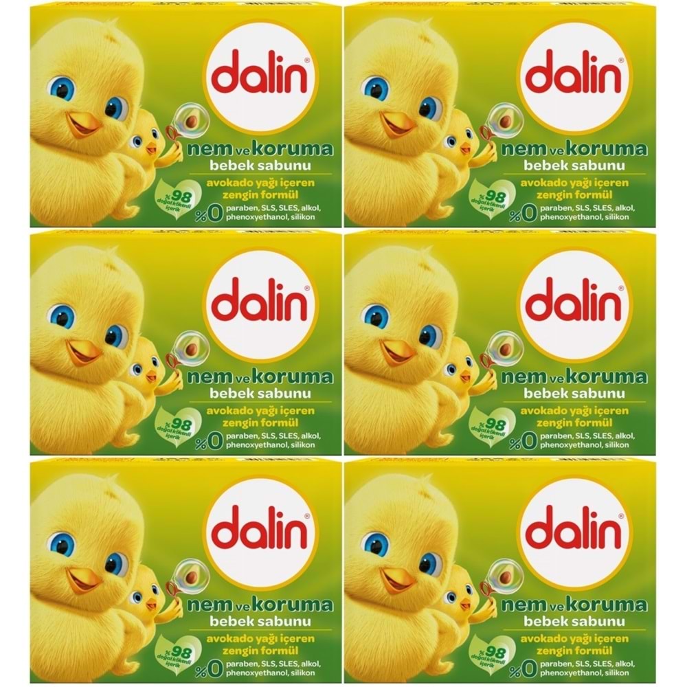 Dalin Bebek Sabunu 100GR Avakadolu (6 Lı Set)