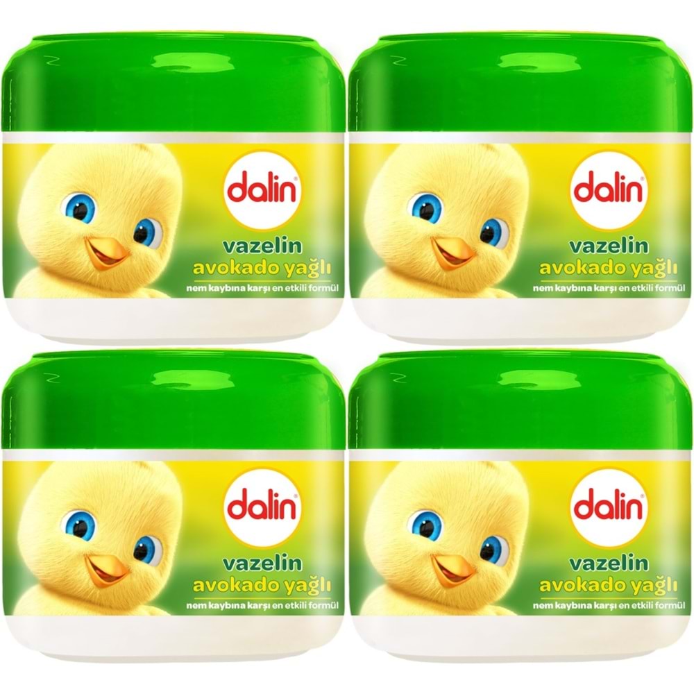 Dalin Vazelin 100ML Nem ve Koruma Avakado Yağlı (4 Lü Set)
