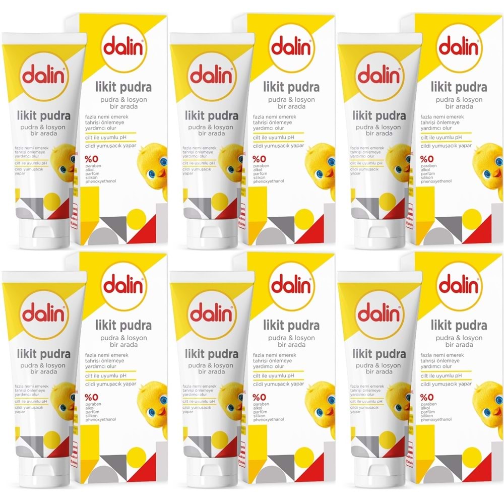 Dalin Likid Pudra 100GR (Pudra ve Losyon bir arada) (6 Lı Set)