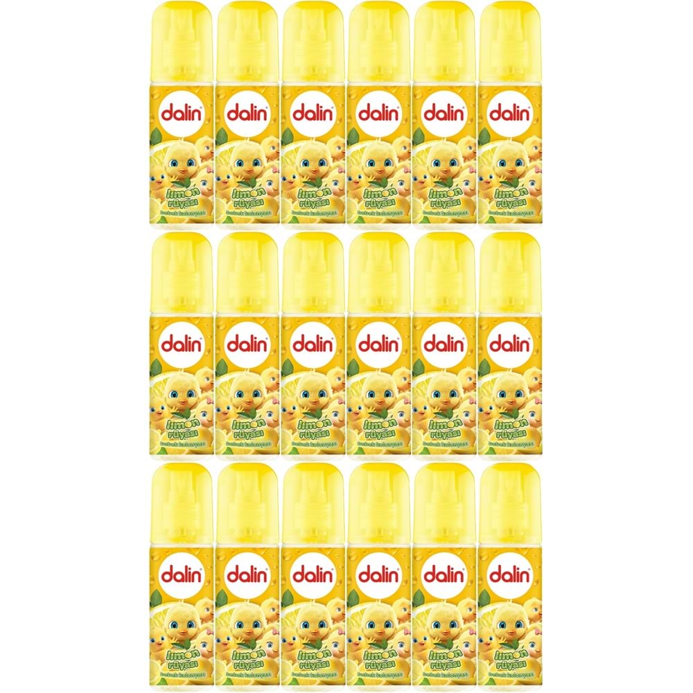 Dalin Bebek Kolonyası 150ML Limon Çiçeği (Limon-Bergomat-Papatya) (18 Li Set)