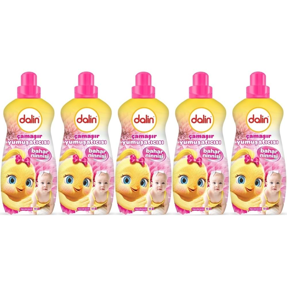 Dalin Çamaşır Yumuşatıcı 1500ML Bahar Ninnisi (5 Li Set) (Bebeklere Özel)