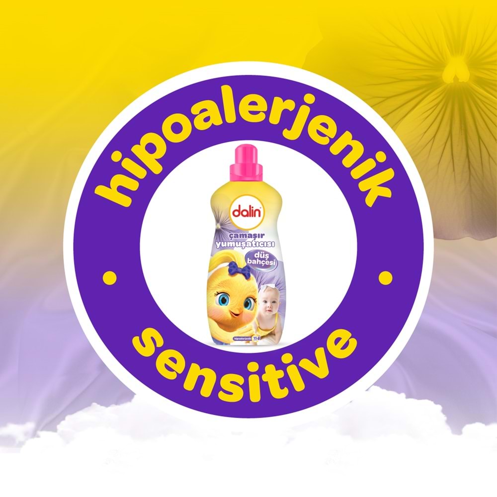 Dalin Çamaşır Yumuşatıcı 1500ML Düş Bahçesi (2 Li Set) (Bebeklere Özel)