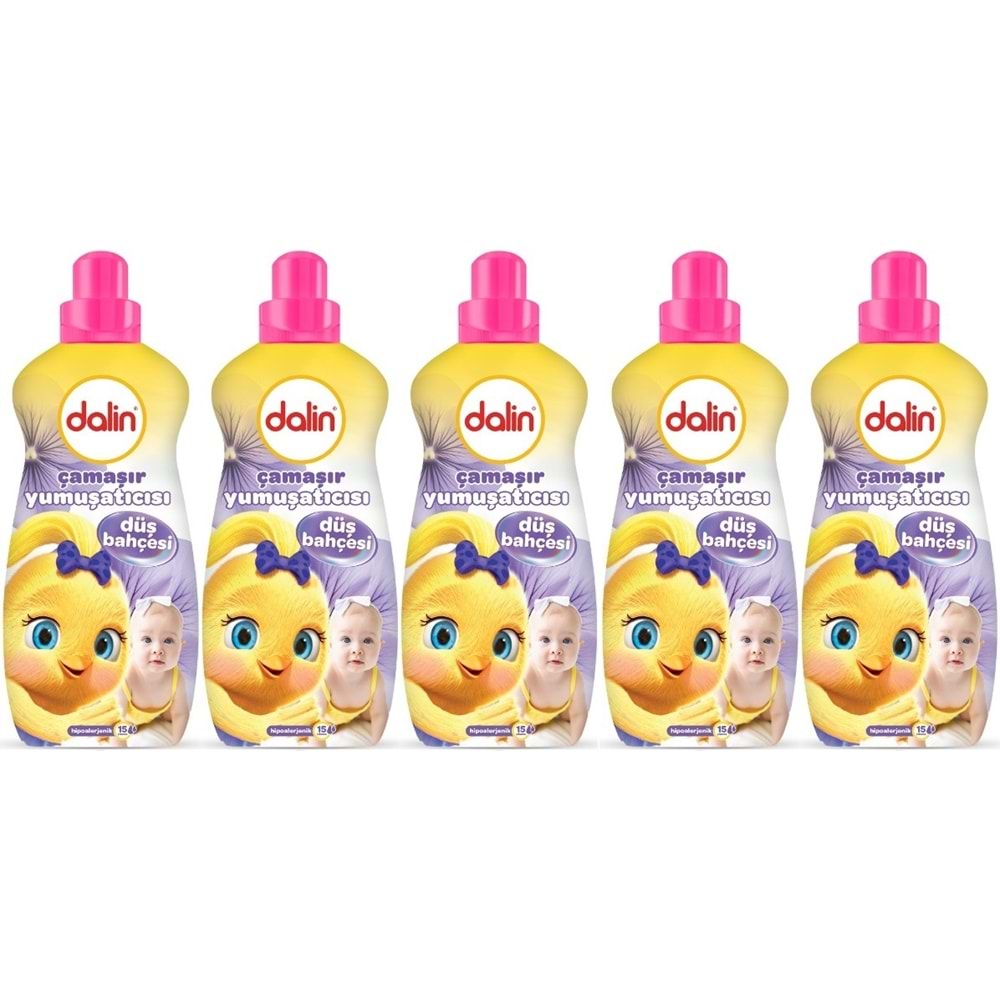 Dalin Çamaşır Yumuşatıcı 1500ML Düş Bahçesi (5 Li Set) (Bebeklere Özel)