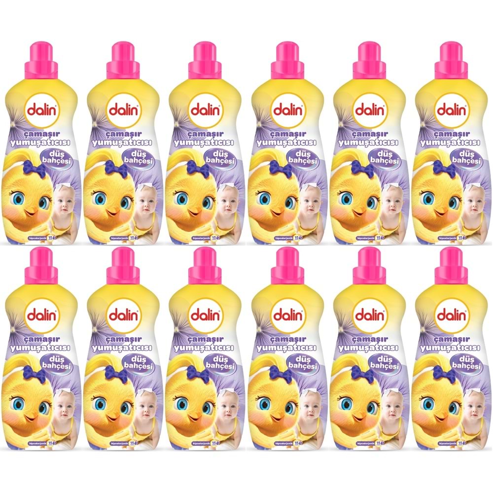 Dalin Çamaşır Yumuşatıcı 1500ML Düş Bahçesi (12 Li Set) (Bebeklere Özel)