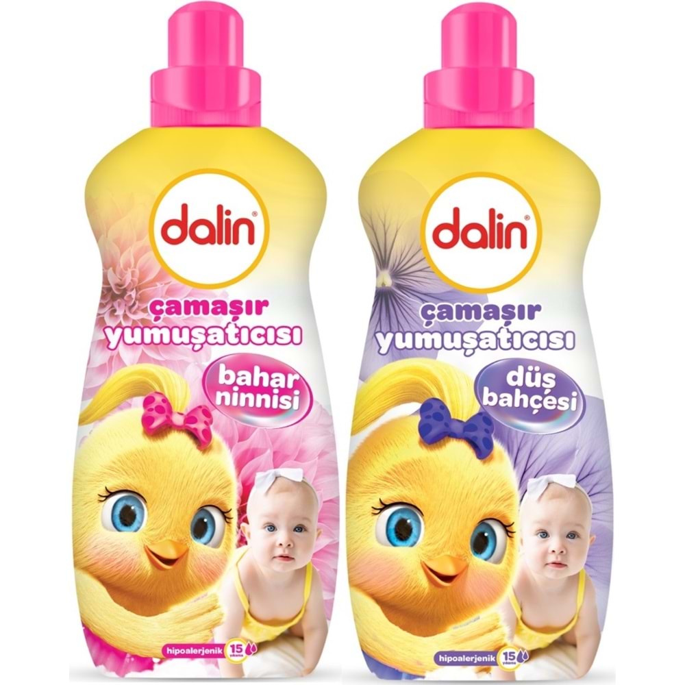 Dalin Çamaşır Yumuşatıcı 1500ML Bahar Ninnisi + 1500ML Düş Bahçesi (Karma 2 Li Set)