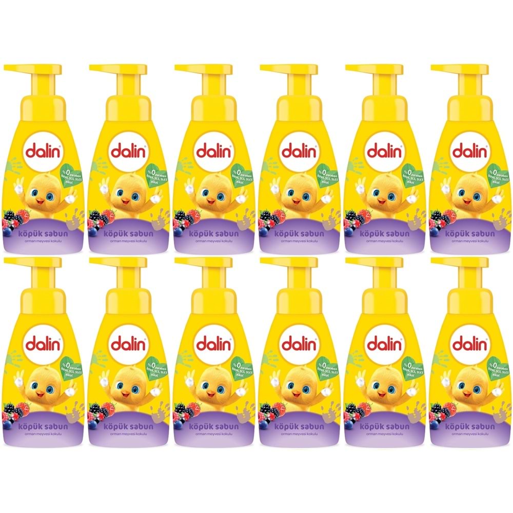 Dalin Köpük Sabun 200ML Orman Meyveli (Çoçuklarınız için) (12 Li Set)
