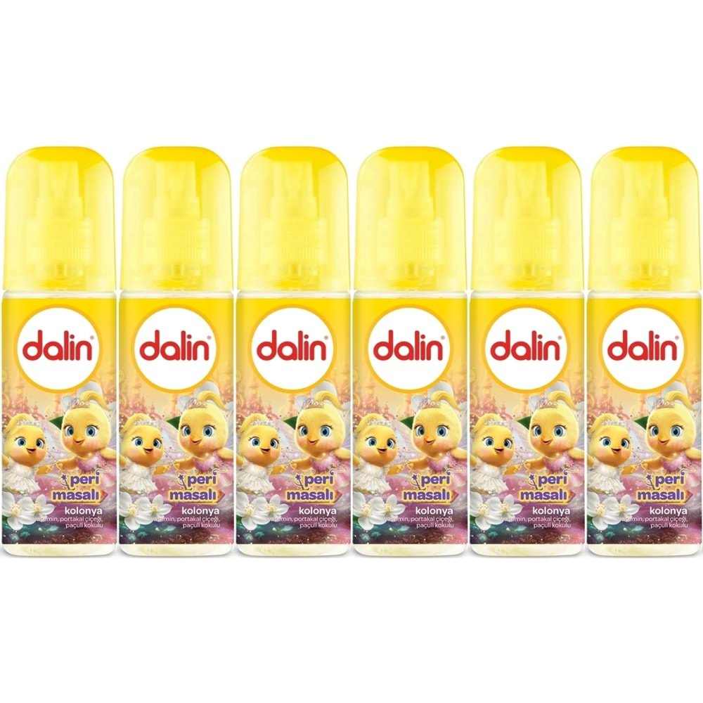 Dalin Bebek Kolonyası 150ML Peri Masalı (Yasemin-Portakal Çiceği-Paçuli Kokulu) (6 Lı Set)
