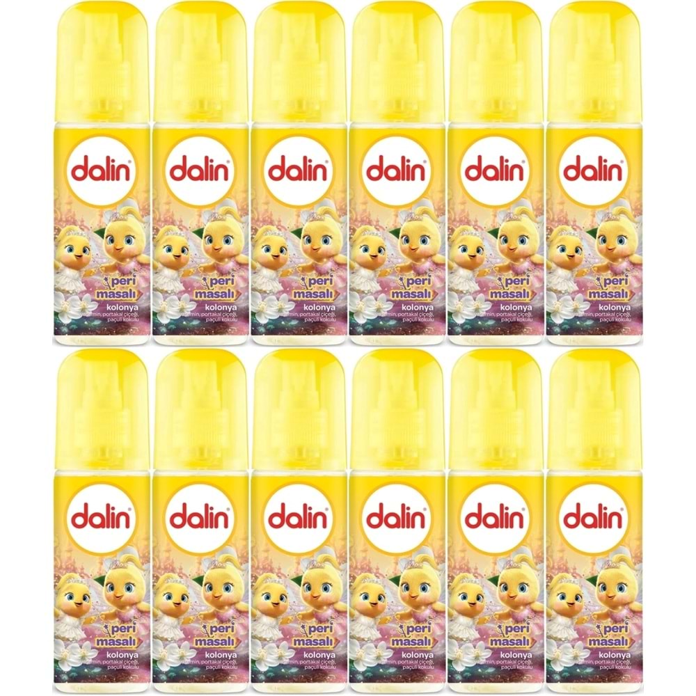 Dalin Bebek Kolonyası 150ML Peri Masalı (Yasemin-Portakal Çiceği-Paçuli Kokulu) (12 Li Set)