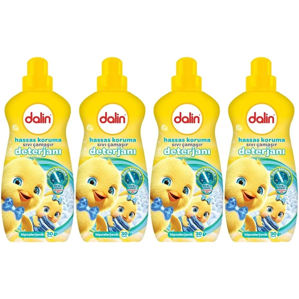Dalin Sıvı Çamaşır Deterjanı 1500 ML Hassas Koruma (Hipoalerjenik) (4 Lü Set)