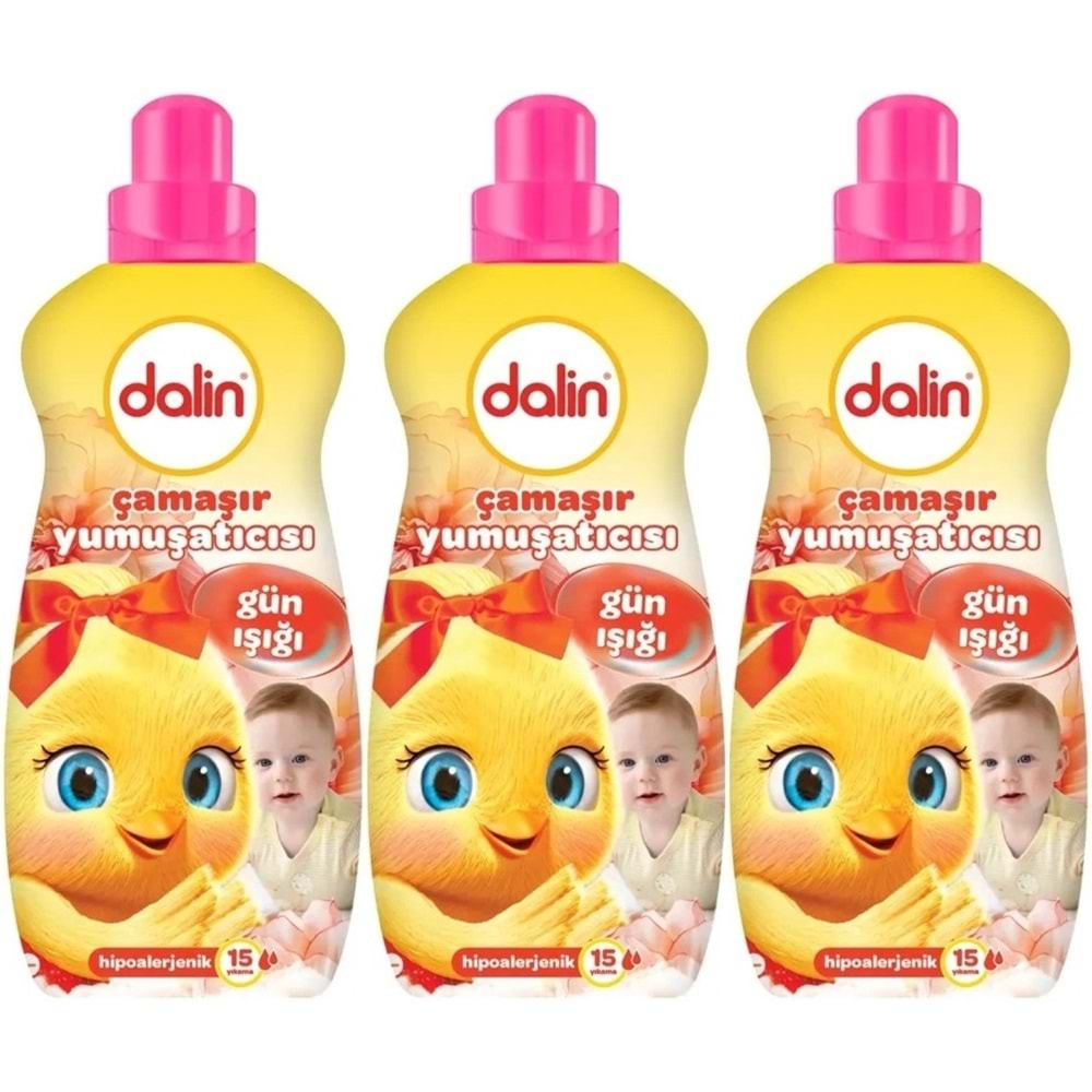 Dalin Çamaşır Yumuşatıcı 1500ML Gün Işığı (Hipoalerjenik) (3 Lü Set)