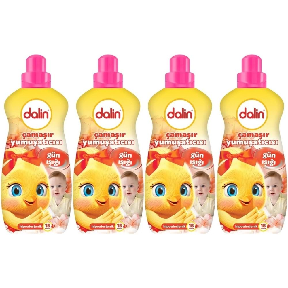 Dalin Çamaşır Yumuşatıcı 1500ML Gün Işığı (Hipoalerjenik) (4 Lü Set)