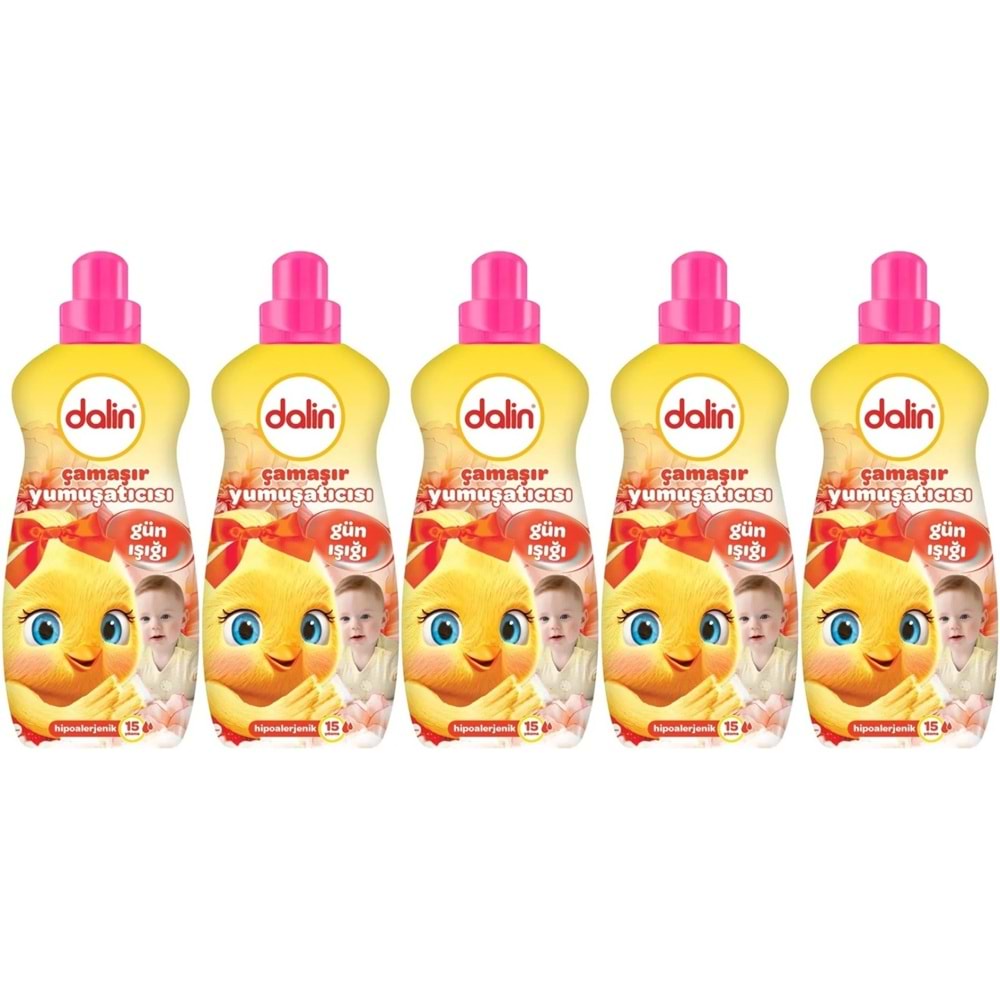Dalin Çamaşır Yumuşatıcı 1500ML Gün Işığı (Hipoalerjenik) (5 Li Set)