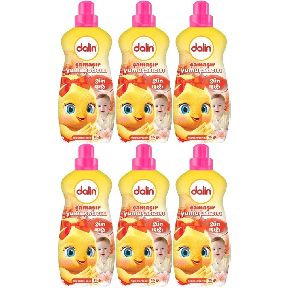 Dalin Çamaşır Yumuşatıcı 1500ML Gün Işığı (Hipoalerjenik) (6 Lı Set)