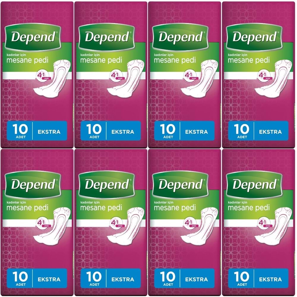 Depend Mesane Pedi Kadın Ekstra 80 Adet